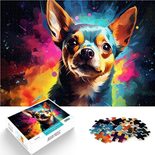 Puzzle 1000 Teile für Erwachsene, Chihuahua-Hund, Denkspiel, 50x75 cm, Kunstwerk für Teenager ab 14 Jahren Puzzle 1000 Teile für Erwachsene, Chihuahua-Hund, Denkspiel, 50x75 cm, Kunstwerk für Teenager ab 14 Jahren von SYUNFEI