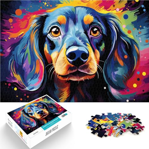 Puzzle 1000 Teile für Erwachsene, Dackel-Puzzle, Wanddekoration, 50 x 75 cm, Geschenkideen für Teenager ab 14 Jahren Puzzle 1000 Teile für Erwachsene, Dackel-Puzzle, Wanddekoration, 50 x 75 cm, Geschenkideen für Teenager ab 14 Jahren von SYUNFEI