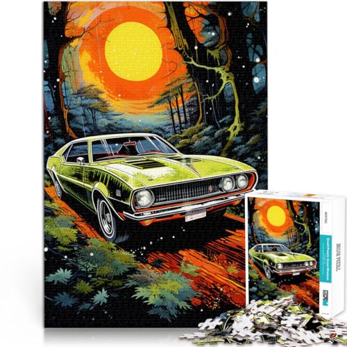 Puzzle 1000 Teile für Erwachsene, Dinosaurierwelt-Puzzle, Wanddekoration, 19,7 x 29,5 Zoll, lustige Puzzles für Teenager ab 14 Jahren von SYUNFEI