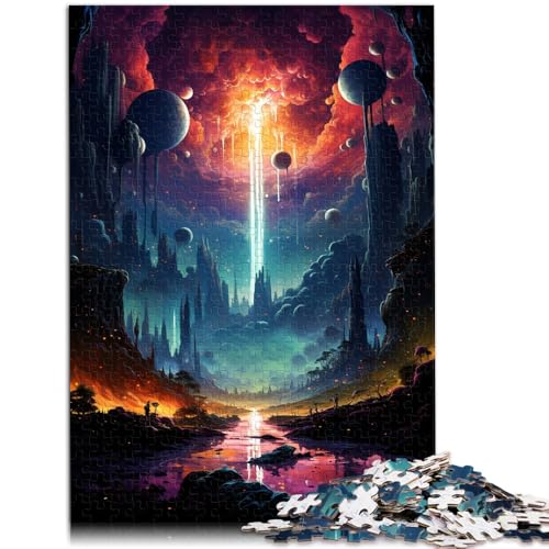 Puzzle 1000 Teile für Erwachsene, farbenfrohe Fantasielandschaft, Spielspielzeug, Lernspiel für Geburtstag, Weihnachten, 14,96 Zoll x 20,47 Zoll Puzzle 1000 Teile für Erwachsene, farbenfrohe Fantasielandschaft, Spielspielzeug, Lernspiel für Geburtstag, Weihnachten, 14,96 Zoll x 20,47 Zoll von SYUNFEI