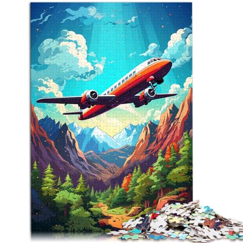 Puzzle 1000 Teile für Erwachsene, Farbmalerei, Flugzeug, Cartoon-Puzzle, 14,96 x 20,47 Zoll, tolles Geschenk für Spiele Puzzle 1000 Teile für Erwachsene, Farbmalerei, Flugzeug, Cartoon-Puzzle, 14,96 x 20,47 Zoll, tolles Geschenk für Spiele von SYUNFEI