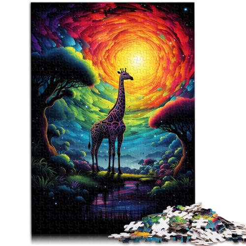 Puzzle 1000 Teile für Erwachsene, Giraffen-Puzzle, 14,96 x 20,47 Zoll, perfekte Dekoration für Teenager ab 14 Jahren von SYUNFEI