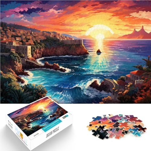 Puzzle 1000 Teile für Erwachsene, Hafen von Dubrovnik, Denkspiel,50x75cm, Künstlersammlung, bildende Kunst für Teenager ab 14 Jahren Puzzle 1000 Teile für Erwachsene, Hafen von Dubrovnik, Denkspiel,50x75cm, Künstlersammlung, bildende Kunst für Teenager ab 14 Jahren von SYUNFEI