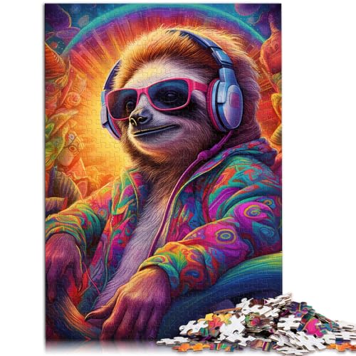 Puzzle 1000 Teile für Erwachsene, Kunst, Tierfaultier, Lernpuzzle, 10,27 x 14,96 Zoll, Teenager ab 14 Jahren von SYUNFEI