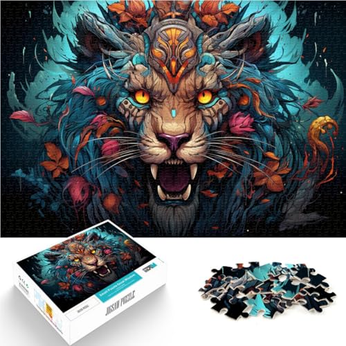 Puzzle 1000 Teile für Erwachsene, Löwen-Cartoon-Puzzle, 10,27 x 14,96 Zoll, Weihnachts- und Geburtstagsgeschenk für Teenager ab 14 Jahren Puzzle 1000 Teile für Erwachsene, Löwen-Cartoon-Puzzle, 10,27 x 14,96 Zoll, Weihnachts- und Geburtstagsgeschenk für Teenager ab 14 Jahren von SYUNFEI