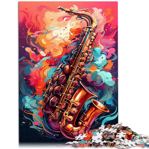 Puzzle 1000 Teile für Erwachsene, Saxophon-Puzzle, praktisches Spiel, 19,7 x 29,5 Zoll, ganze Familie Puzzle 1000 Teile für Erwachsene, Saxophon-Puzzle, praktisches Spiel, 19,7 x 29,5 Zoll, ganze Familie von SYUNFEI
