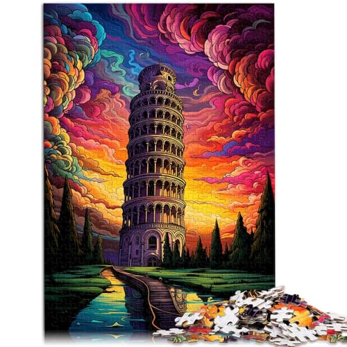 Puzzle für Erwachsene, 1000 Teile, Schiefer Turm von Pisa, Italien, Quizspiel, anspruchsvolles Puzzlespiel und Familienspiel, 19,7 x 29,5 Zoll Puzzle für Erwachsene, 1000 Teile, Schiefer Turm von Pisa, Italien, Quizspiel, anspruchsvolles Puzzlespiel und Familienspiel, 19,7 x 29,5 Zoll von SYUNFEI