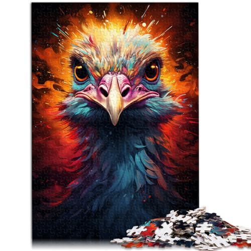 Puzzle 1000 Teile für Erwachsene, Strauß, Lernpuzzle, Familienspiel, Künstlersammlung, Bildende Kunst,38x52cm, Geeignet für Jugendliche ab 14 Jahren von SYUNFEI