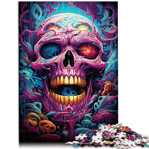 Puzzle für Erwachsene, 1000 Teile, Totenkopf-Puzzle, Lernspiel, Herausforderungsspielzeug, perfekte Dekoration,38x52cm, für Teenager ab 14 Jahren von SYUNFEI