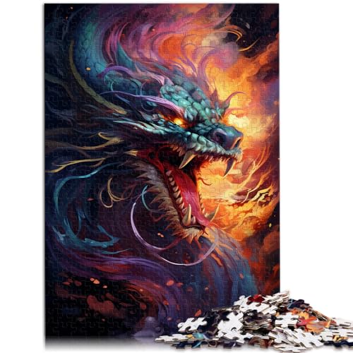 Puzzle für Erwachsene, 1000 Teile, chinesischer Drache am Himmel, Lernspiele, Heimdekoration, Puzzle, 14,96 x 20,47 Zoll Puzzle für Erwachsene, 1000 Teile, chinesischer Drache am Himmel, Lernspiele, Heimdekoration, Puzzle, 14,96 x 20,47 Zoll von SYUNFEI