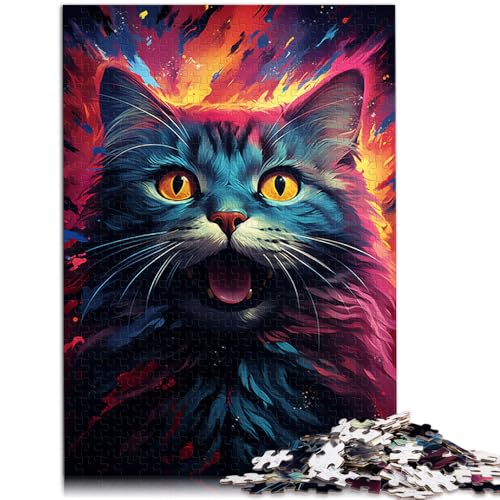 Puzzle 1000 Teile für Erwachsene, kosmische Weltraumkatzen, entspannendes, intellektuelles Lernspielzeug, 14,96 x 20,47 Zoll, Wichtelgeschenke Puzzle 1000 Teile für Erwachsene, kosmische Weltraumkatzen, entspannendes, intellektuelles Lernspielzeug, 14,96 x 20,47 Zoll, Wichtelgeschenke von SYUNFEI