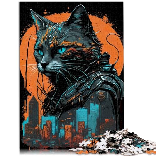 Puzzle 1000 Teile für Erwachsene, süßes Katzenpuzzle, Wanddekoration, 10,27 x 14,96 Zoll, herausfordernd zu vervollständigen, Aber lustig Puzzle 1000 Teile für Erwachsene, süßes Katzenpuzzle, Wanddekoration, 10,27 x 14,96 Zoll, herausfordernd zu vervollständigen, Aber lustig von SYUNFEI