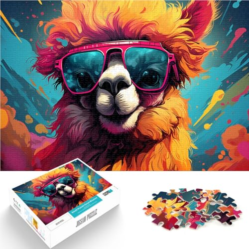Puzzle 1000 Teile für Erwachsene Alpaka-Denkspiel 26 x 38cm Trainieren Sie Ihr Gehirn und Ihre Hände für Teenager ab 14 Jahren von SYUNFEI