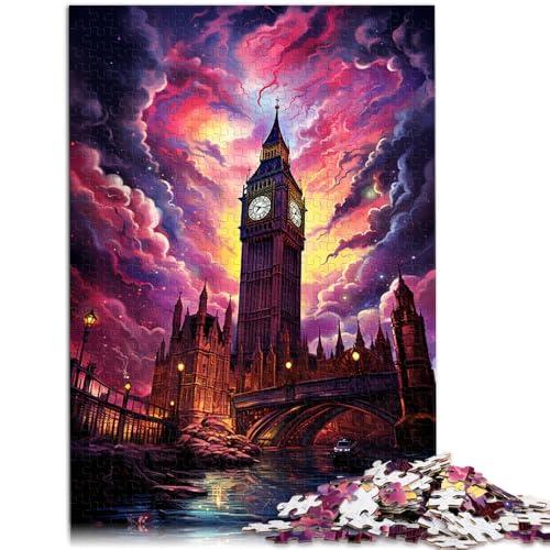 Puzzle für Erwachsene, 1000 Teile, EIN großer Glockenturm über der Stadt, Spiele, Spielzeug, Geschenk zum Geburtstag, 19,7 x 29,5 Zoll, von SYUNFEI