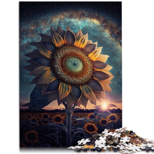 Puzzle 1000 Teile für Erwachsene Universum Sonnenblume Familienspaß Spiele 10,27 Zoll x 14,96 Zoll ganze Familie von SYUNFEI