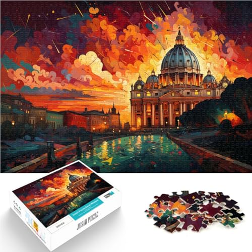 Puzzle 1000 Teile für Erwachsene, Vatikanstadt-Puzzle, Lernspiele, Geburtstagsgeschenk, Geschenke, Wandkunst, 26x38cm, geeignet für Jugendliche ab 14 Jahren Puzzle 1000 Teile für Erwachsene, Vatikanstadt-Puzzle, Lernspiele, Geburtstagsgeschenk, Geschenke, Wandkunst, 26x38cm, geeignet für Jugendliche ab 14 Jahren von SYUNFEI