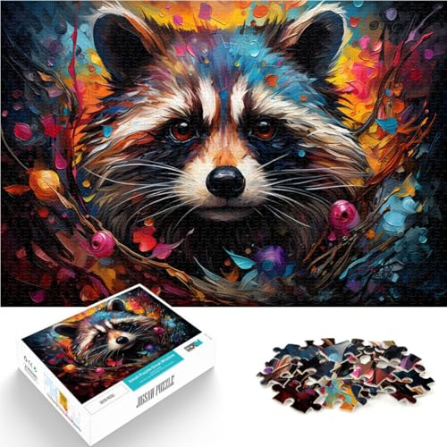 Puzzle 1000 Teile für Erwachsene Waschbär für Puzzle 14,96 Zoll x 20,47 Zoll Weihnachtspuzzle-Geschenke für und Teenager ab 14 Jahren Puzzle 1000 Teile für Erwachsene Waschbär für Puzzle 14,96 Zoll x 20,47 Zoll Weihnachtspuzzle-Geschenke für und Teenager ab 14 Jahren von SYUNFEI