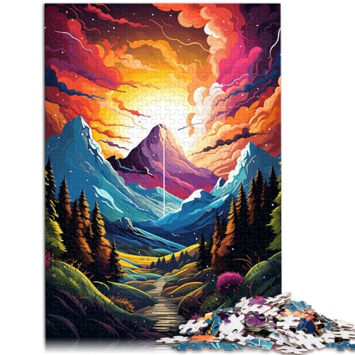 Puzzle für Erwachsene, 2000 Teile, Fantasielandschaft unter Sonnenuntergang, Quizspiel, Analyse und Logik, 70 x 100 cm, Geeignet für Jugendliche ab 14 Jahren von SYUNFEI