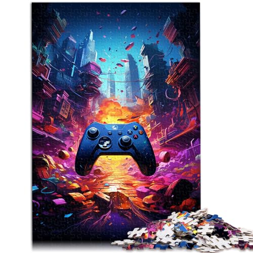 Puzzle für Erwachsene, 2000 Teile, Gamecontroller, Quizspiel, Herausforderung der Gehirnintelligenz, süchtig machendes Spielzeug, 27,56 x 39,37 Zoll, für Teenager ab 14 Jahren von SYUNFEI