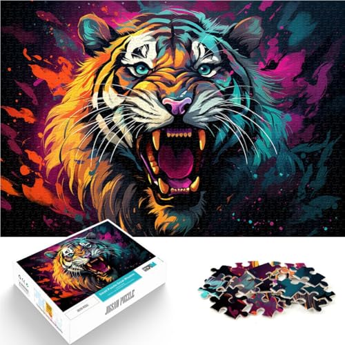 Puzzle 2000 Teile für Erwachsene Wütender, gewalttätiger Tiger Dekomprimierendes, intellektuelles Lernspielzeug 27,56 Zoll x 39,37 Zoll Analyse und Logik Puzzle 2000 Teile für Erwachsene Wütender, gewalttätiger Tiger Dekomprimierendes, intellektuelles Lernspielzeug 27,56 Zoll x 39,37 Zoll Analyse und Logik von SYUNFEI