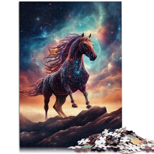 1000-teiliges Puzzle für Erwachsene. Das Quizspiel „Galaxien und Pferde“ eignet ganze Familie. 50 x 75 cm. von SYUNFEI