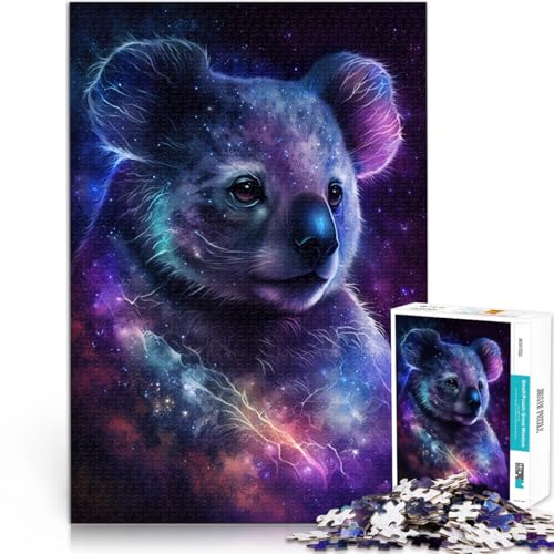 Puzzle für Erwachsene, 2000 Teile, Galaxie-Tier-Koala-Quizspiel, Herausforderung der Gehirnintelligenz, süchtig machendes Spielzeug, 27,56 x 39,37 Zoll, für 14-Jährige von SYUNFEI
