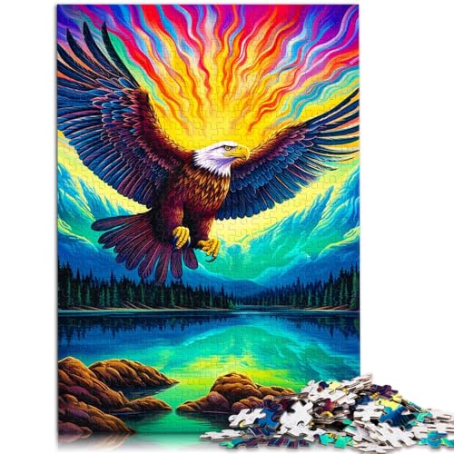 Puzzle für Erwachsene, 1000 Teile, bunter Adler, Lernpuzzle, 26x38cm, für Teenager ab 14 Jahren von SYUNFEI