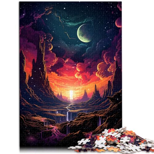 1000-teiliges Puzzle für Erwachsene, Farbgalaxie-Leopard, anspruchsvolles Spiel, Puzzles 10,27 x 14,96 Zoll, anspruchsvolles, unterhaltsames Spiel für die ganze Familie von SYUNFEI