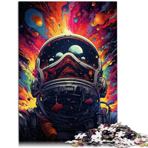 1000-teiliges Puzzle für Erwachsene, abenteuerlustige Astronauten, Quizspiel, einzigartige Geburtstags, 26x38cm, für Teenager ab 14 Jahren von SYUNFEI