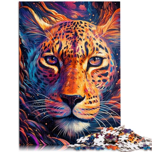 Puzzle für Erwachsene, 1000 Teile, afrikanischer Leopard, pädagogisches Spielzeug zum Stressabbau, tolles, 14,96 x 20,47 Zoll von SYUNFEI
