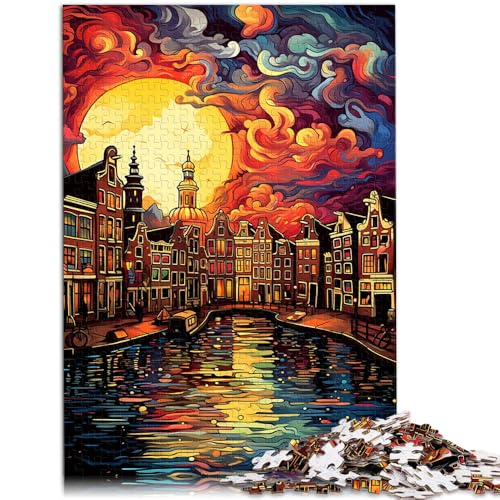 2000-teiliges Puzzle für Erwachsene, Amsterdam, farbenfrohes Lernspielzeug, Lernspiel für Geburtstag, Weihnachten, 70 x 100 cm von SYUNFEI