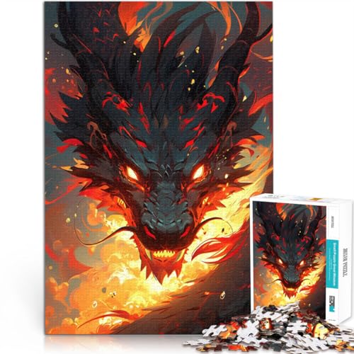 Puzzle Anime Art Dragon für Erwachsene, 1000 Teile, 14,96 Zoll x 20,47 Zoll, Papppuzzles für Erwachsene und Kinder ab 14 Jahren, Puzzle, Lernspielzeug von SYUNFEI