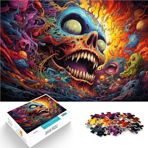 2000-teiliges Puzzle für Erwachsene, psychedelische Kunst, pädagogisches Spielzeug zum Stressabbau, tolle Geschenke und Spielzeuge, 27,56 x 39,37 Zoll, von SYUNFEI