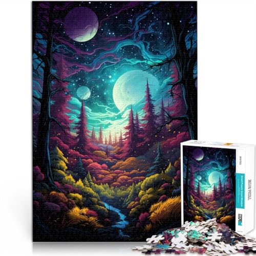 Puzzle Art Forest, 1000 Teile, Puzzle für Erwachsene, 50 x 75 cm, Holzbrettpuzzle für Erwachsene und Kinder ab 14 Jahren, Spaß für die ganze Familie Puzzle Art Forest, 1000 Teile, Puzzle für Erwachsene, 50 x 75 cm, Holzbrettpuzzle für Erwachsene und Kinder ab 14 Jahren, Spaß für die ganze Familie von SYUNFEI