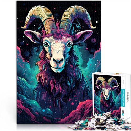 1000-teiliges Puzzle für Erwachsene, Puzzle-Kunst, Ziegenspiele, Spielzeug, Geschenk, Herausforderung für die Gehirnintelligenz, süchtig machendes Spielzeug,38x52cm, 1000-teiliges Puzzle für Erwachsene, Puzzle-Kunst, Ziegenspiele, Spielzeug, Geschenk, Herausforderung für die Gehirnintelligenz, süchtig machendes Spielzeug,38x52cm, von SYUNFEI