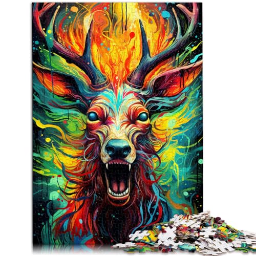 1000-teiliges Puzzle Erwachsene, Kunst-Elch, anspruchsvolles Spiel. Helfen Sie dem Gehirn, süchtig machendes Spielzeug zu trainieren und Geduld zu entwickeln. 10,27 Zoll x 14,96 Zoll 1000-teiliges Puzzle Erwachsene, Kunst-Elch, anspruchsvolles Spiel. Helfen Sie dem Gehirn, süchtig machendes Spielzeug zu trainieren und Geduld zu entwickeln. 10,27 Zoll x 14,96 Zoll von SYUNFEI