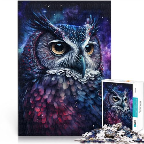Puzzle für Erwachsene, 2000 Teile, Art Owl Galaxy, anspruchsvolles Spiel, Puzzle, tolles Geschenk für Spiele, 27,56 x 39,37 Zoll, für Teenager ab 14 Jahren von SYUNFEI