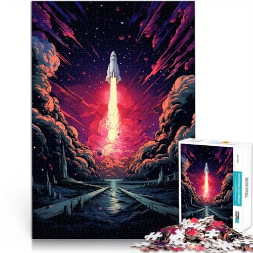 Puzzle für Erwachsene, 1000 Teile, Art Rocket-Quizspiel, jedes Teil ist einzigartig – anspruchsvolles Familienspiel, 50 x 75 cm, für 14-Jährige Puzzle für Erwachsene, 1000 Teile, Art Rocket-Quizspiel, jedes Teil ist einzigartig – anspruchsvolles Familienspiel, 50 x 75 cm, für 14-Jährige von SYUNFEI