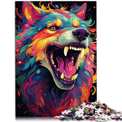 1000-teiliges Puzzle für Erwachsene. Buntes Art-Wolf-Quizspiel ganze Familie. 10,27 x 14,96 Zoll für Teenager ab 14 Jahren 1000-teiliges Puzzle für Erwachsene. Buntes Art-Wolf-Quizspiel ganze Familie. 10,27 x 14,96 Zoll für Teenager ab 14 Jahren von SYUNFEI