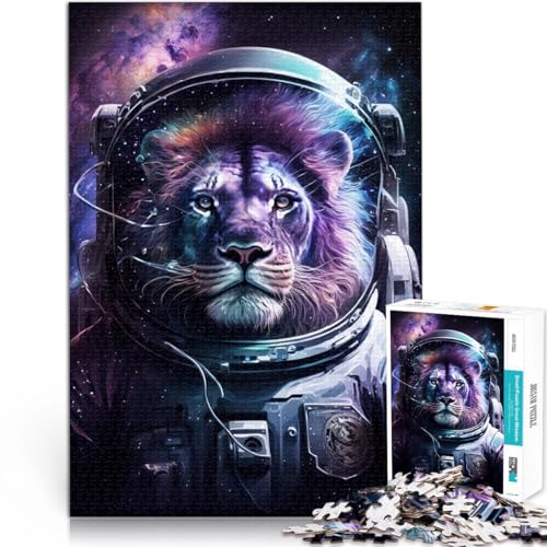 2000-teiliges Puzzle Erwachsene, Astronautenkunst, Löwe, Spiele, Spielzeug, Geschenk, Geburtstagsgeschenk, Geschenke, Wandkunst, 27,56 x 39,37 Zoll, Teenager ab 14 Jahren von SYUNFEI