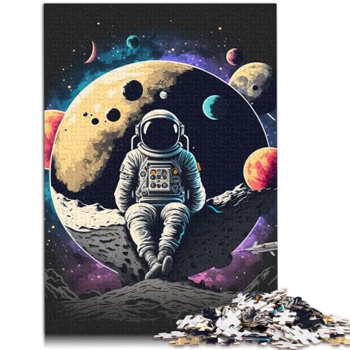 Puzzle für Erwachsene, 1000 Teile, Astronauten-Weltraum, anspruchsvolles Spiel, Puzzles, trainieren Sie Ihr Gehirn und Ihre Hände, 50 x 75 cm, von SYUNFEI