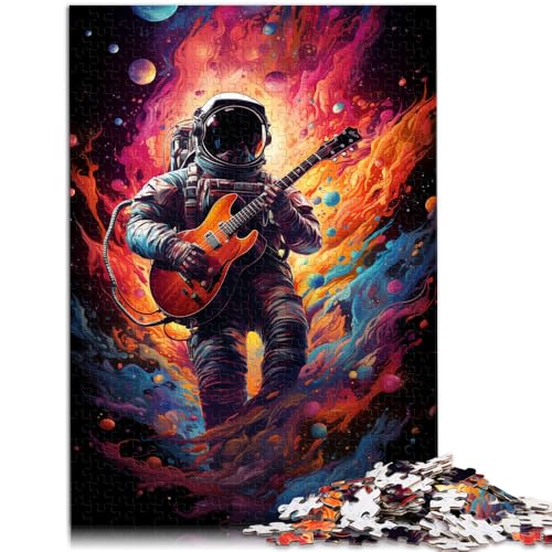 1000-teiliges Puzzle für Erwachsene, Astronaut spielt Gitarre im Weltraum, Lernpuzzle, Familienspiel, 14,96 x 20,47 Zoll 1000-teiliges Puzzle für Erwachsene, Astronaut spielt Gitarre im Weltraum, Lernpuzzle, Familienspiel, 14,96 x 20,47 Zoll von SYUNFEI