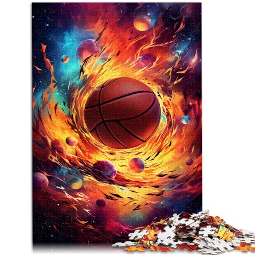 Puzzle für Erwachsene mit 1000 Teilen, Basketball-Weltraum-Denkspiel, ganze Familie,38x52cm, für Teenager ab 14 Jahren von SYUNFEI