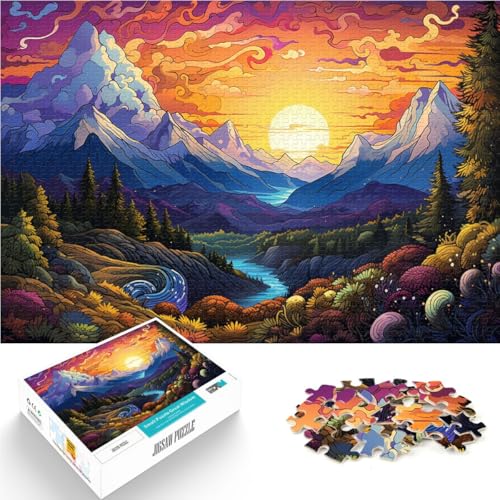 Puzzle für Erwachsene, 2000 Teile, Berge der Karpaten, Puzzle – anspruchsvolles Spiel, tolles Geschenk, 70 x 100 cm, für Teenager ab 14 Jahren von SYUNFEI