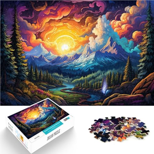 Puzzle für Erwachsene, 1000 Teile, Berge der Karpaten, Lernpuzzle, Kunstwerk, Geschenk, 14,96 x 20,47 Zoll von SYUNFEI