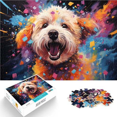 1000-teiliges Puzzle für Erwachsene, Bichon Frise-Mal-Quizspiel, Lernspiel für Geburtstag, Weihnachten,38x52cm, für Teenager ab 14 Jahren 1000-teiliges Puzzle für Erwachsene, Bichon Frise-Mal-Quizspiel, Lernspiel für Geburtstag, Weihnachten,38x52cm, für Teenager ab 14 Jahren von SYUNFEI