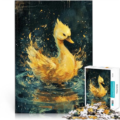 Puzzle für Erwachsene, 2000 Teile, süßer Kleiner gelber Schwan, Lernpuzzle, EIN Kunstwerk, 70 x 100 cm, für Teenager ab 14 Jahren von SYUNFEI