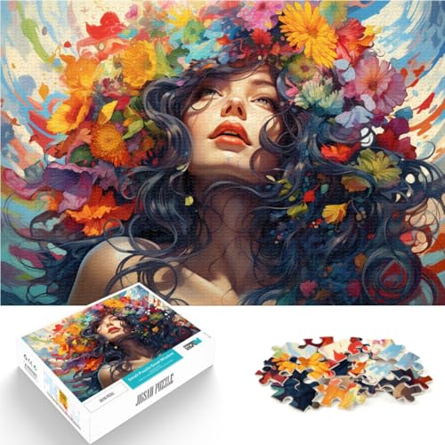 Puzzle für Erwachsene mit 2000 Teilen, Blumen und Frau, Denksportaufgabe zum Stressabbau und für den Urlaub zu Hause, Zeit totzuschlagen, 70 x 100 cm, für Teenager ab 14 Jahren Puzzle für Erwachsene mit 2000 Teilen, Blumen und Frau, Denksportaufgabe zum Stressabbau und für den Urlaub zu Hause, Zeit totzuschlagen, 70 x 100 cm, für Teenager ab 14 Jahren von SYUNFEI
