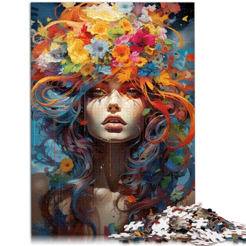 Puzzle für Erwachsene, 2000 Teile, Blumenfrau, anspruchsvolles Spiel, tolles, 70 x 100 cm, für Teenager ab 14 Jahren von SYUNFEI