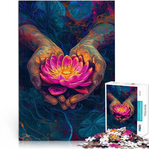 Puzzle für Erwachsene, 1000 Teile, Buddha hält Blume, Denkspiel, Lernspiel für Geburtstag, Weihnachten, 26x38cm Puzzle für Erwachsene, 1000 Teile, Buddha hält Blume, Denkspiel, Lernspiel für Geburtstag, Weihnachten, 26x38cm von SYUNFEI